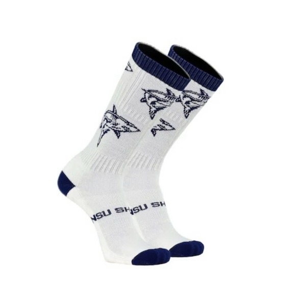 Other - TCK Nova Southeastern University Sharks NCU One Pair USA Made Socks NWT L